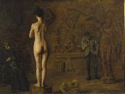 Thomas Eakins William Rush Carving His Allegorical Figure of the Schuylkill River oil painting on canvas
